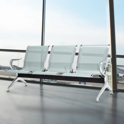 3-Link Nonpadded Waiting Bench