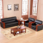 Mahogany Executive Office Sofa