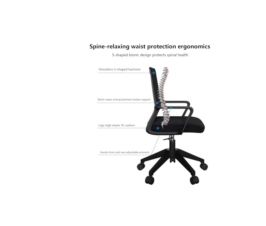 Low-Back Mesh Office Chair - Image 3