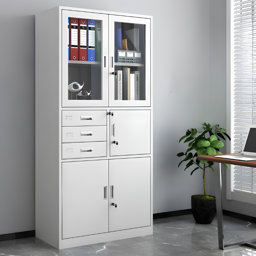 2 Door Office Cabinet with Safe - Image 4