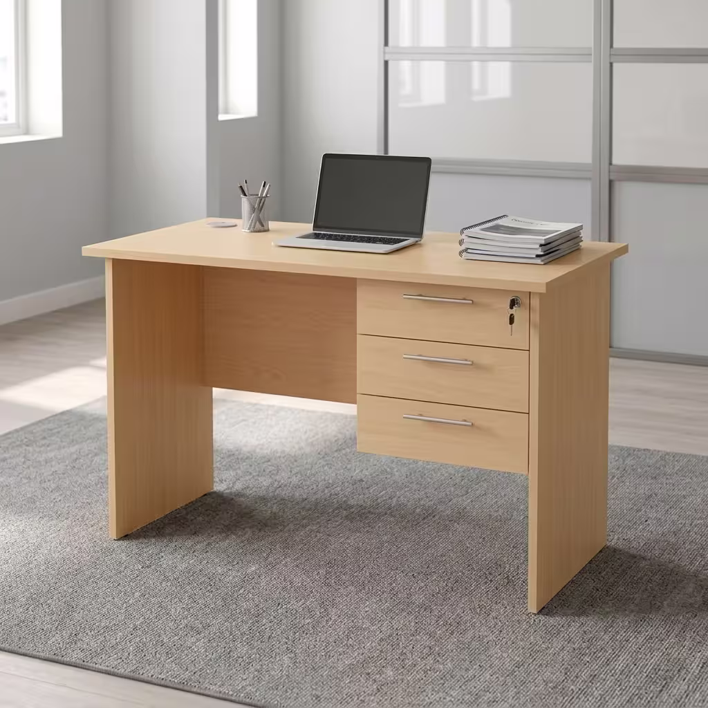 1.2M office computer desk with drawers and modern finish