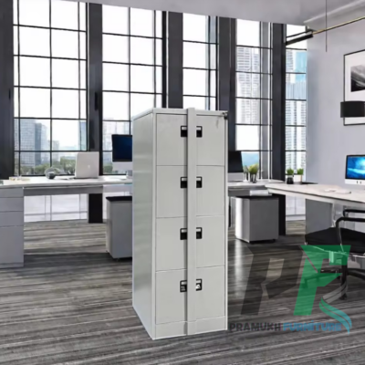 4 Drawer Office Cabinet with Bar