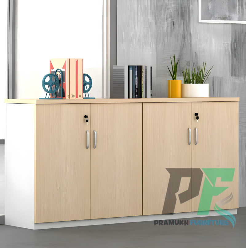 4 Door Credenza Cabinet