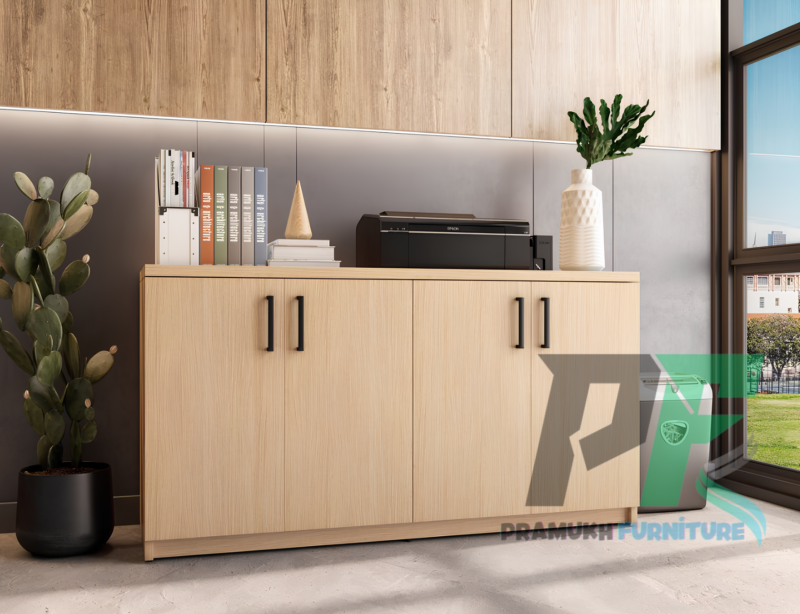 4 Door Credenza Cabinet