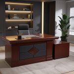 1400mm Executive Office Desk with drawers and sleek finish