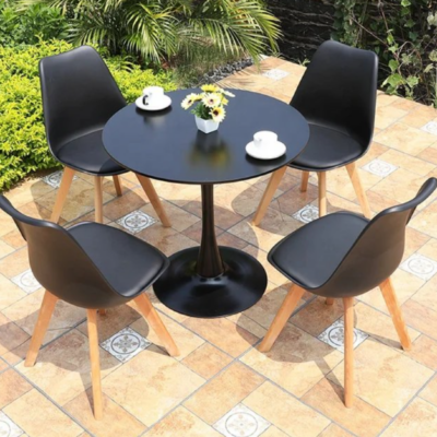 Cocktail Table with 4 Padded Chairs