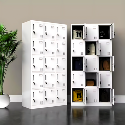 15-Locker Office Filing Cabinet
