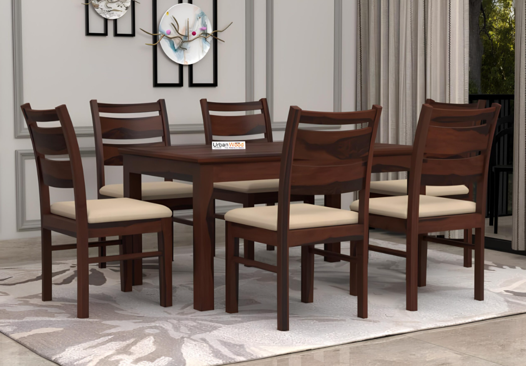6-Seater Wooden Dinning Set - Image 2