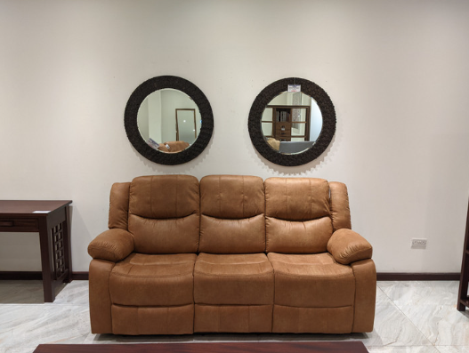 Brown 6-Seater Recliner Sofa - Image 5