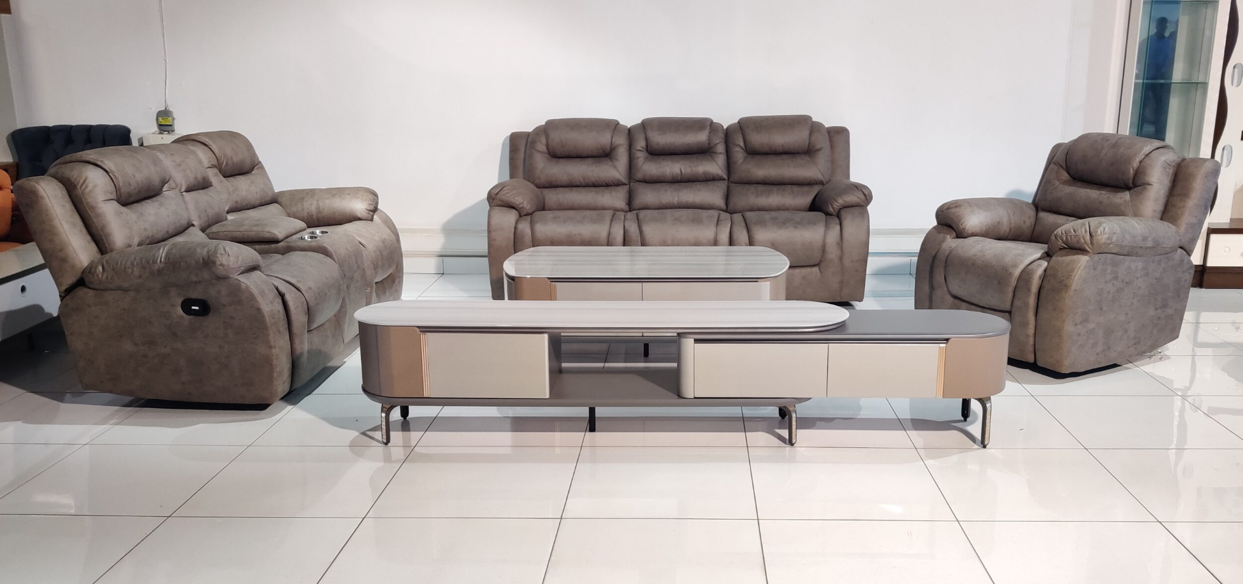 Six-Seater Recliner Sofa Set