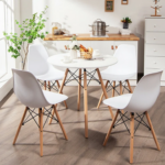 White Round Dining Set