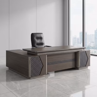 2.4m executive office desk with modern design and spacious layout