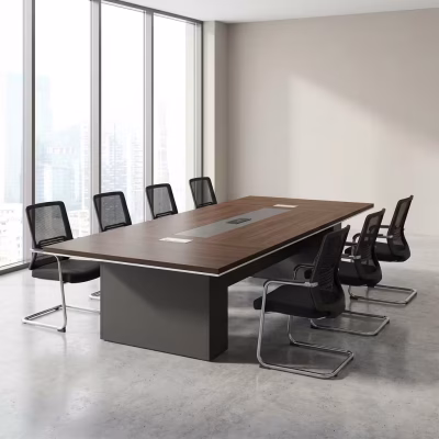 2.4m boardroom office table with modern design and spacious layout