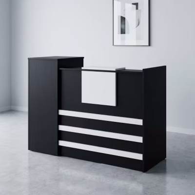 1.6m reception office desk with modern design and spacious layout