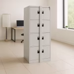 4-drawer office filing cabinet with sleek design and secure lock
