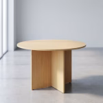 Meeting round office table with modern design and spacious layout