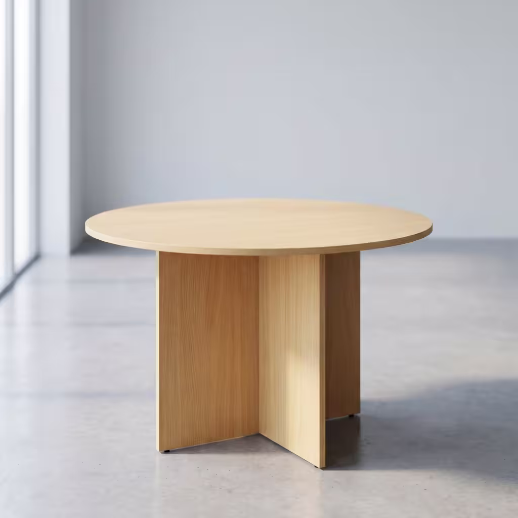 Meeting round office table with modern design and spacious layout